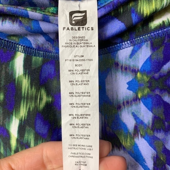 EUC Fabletics Winn Printed Power Hold Leggings - Picture 5 of 5